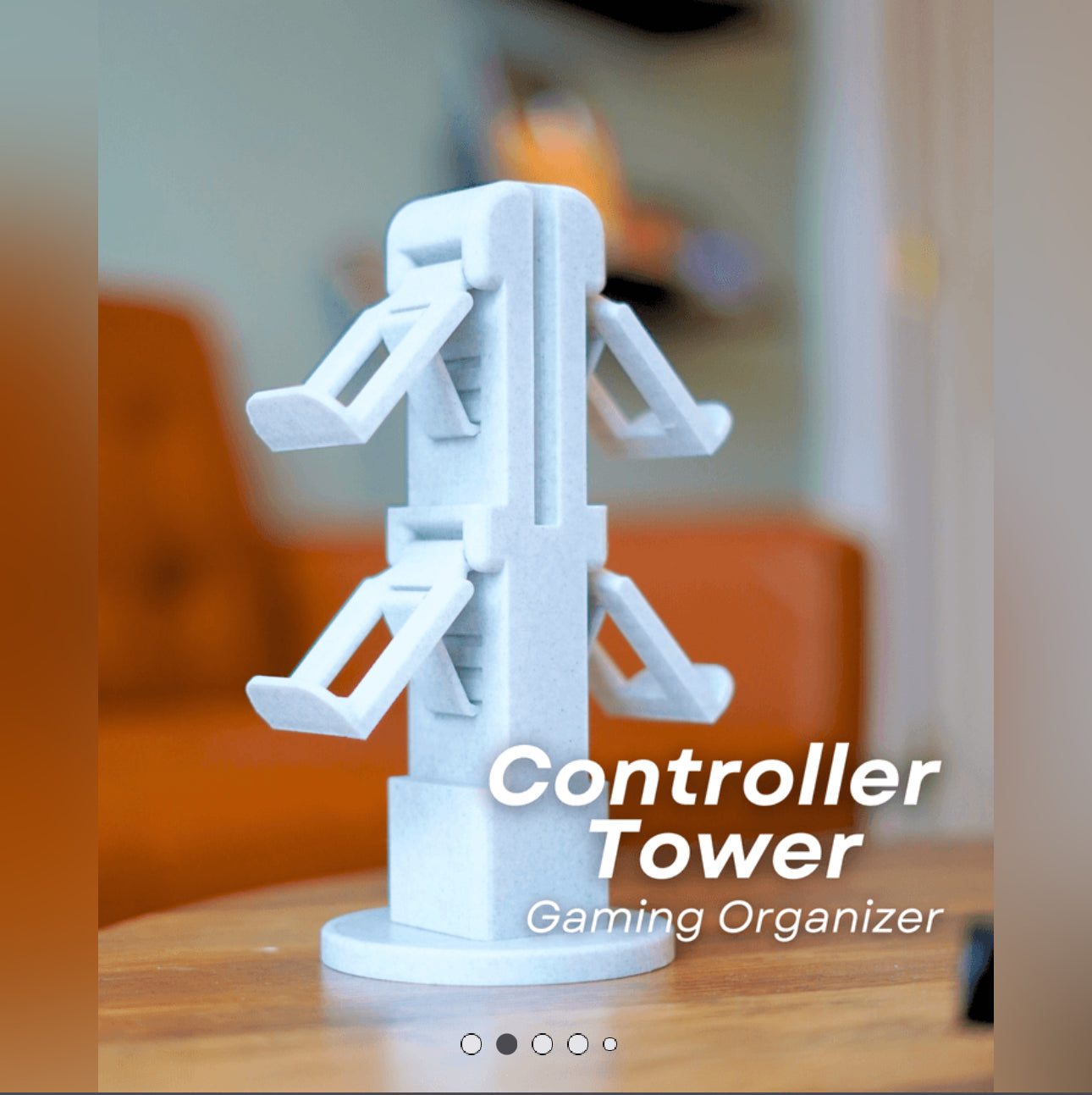 4-in-1 Controller Tower | Gaming Organizer Stand (2 Base Options)