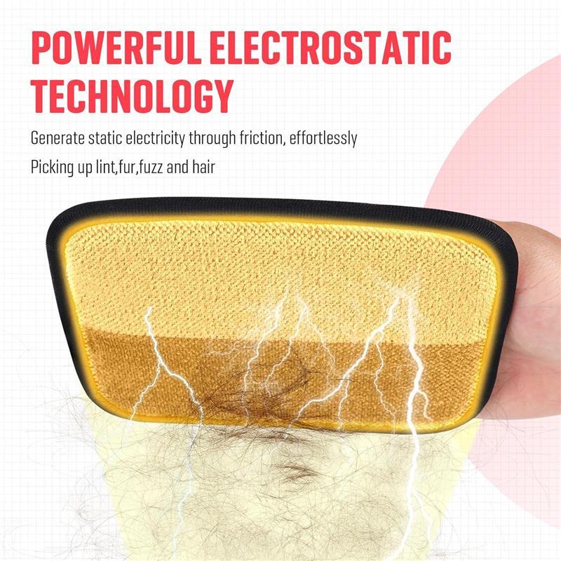 Pet Hair Remover, Electrostatic Reusable Cat & Dog Hair Removal Gloves for Couch, Furniture, Carpet, Curtain, Eco-Friendly & Versatile, 1 PCS