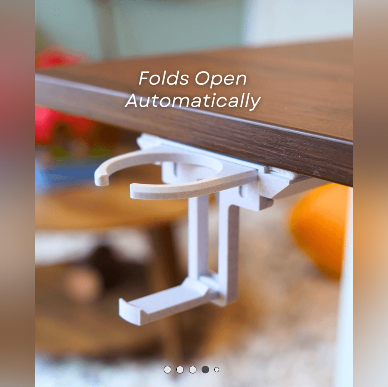 Can Claw - Pop Out Desktop Cupholder for Easy Access to Your Drinks on Your Desk