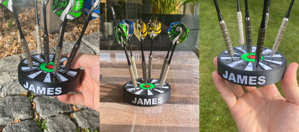 Custom dart holder with name